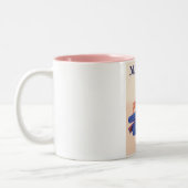 ナッソーバハマ旅行ビーチポスター ツートーンマグカップ (左)