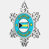 ナッソーバハマ スノーフレークピューターオーナメント (右)