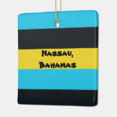 ナッソー国旗の色 セラミックオーナメント (左)