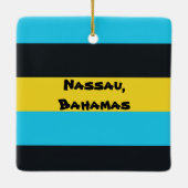 ナッソー国旗の色 セラミックオーナメント (裏面)