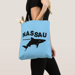 ナッソー – バハマスシャークダイビングTシャツ トートバッグ