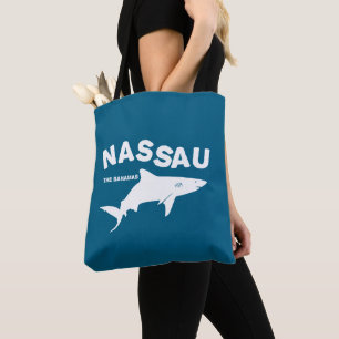 ナッソー – バハマスシャークダイビングTシャツ トートバッグ