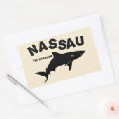 ナッソー – バハマスシャークダイビングTシャツ 長方形シール (封筒)