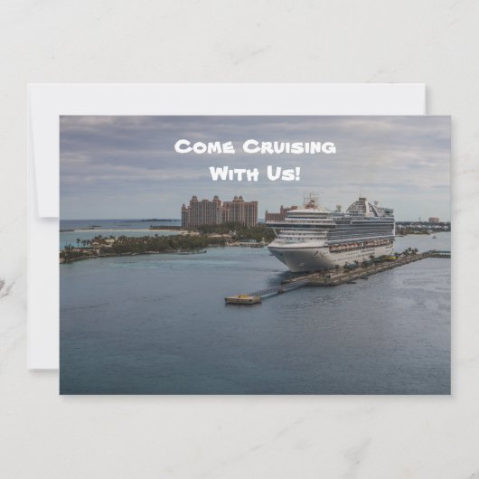 ナッソー, バハマ 招待状 (正面)