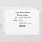 ナッソー, バハマ 招待状 (裏面)