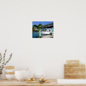 ナッソー・ボート&ブリッジ ポスター (キッチン)