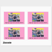 ナッタとケント（スウェーデン）：ステッカー 長方形シール (シート)