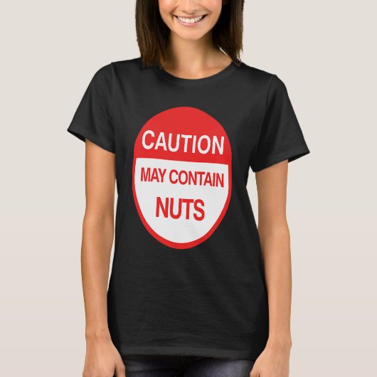ナッツが含まれている可能性があります メモ Tシャツ (正面)