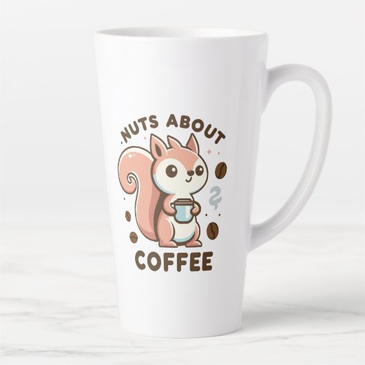 ナッツが大好きな可愛いリス コーヒー好きに贈る面白グッズ カフェラテマグ (右)