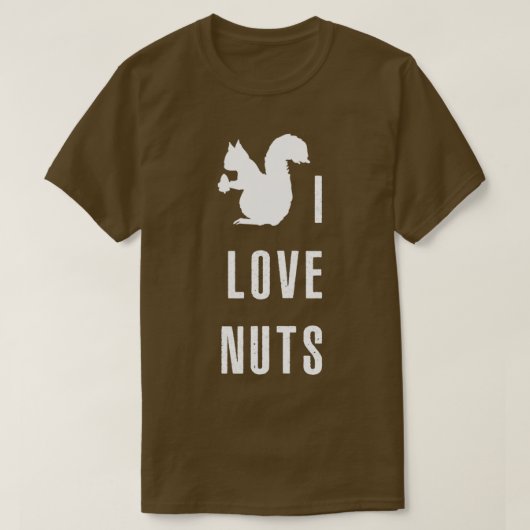 ナッツが大好き Tシャツ (デザイン正面)