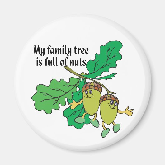 ナッツでいっぱいである マグネット (正面)