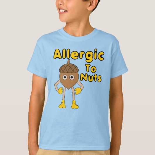 ナッツにアレルギーがある Tシャツ (正面)