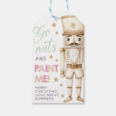 ナッツを塗ってクリスマスの子供用衣装を作ろう! ナッツの兵隊タグ ギフトタグ (正面)