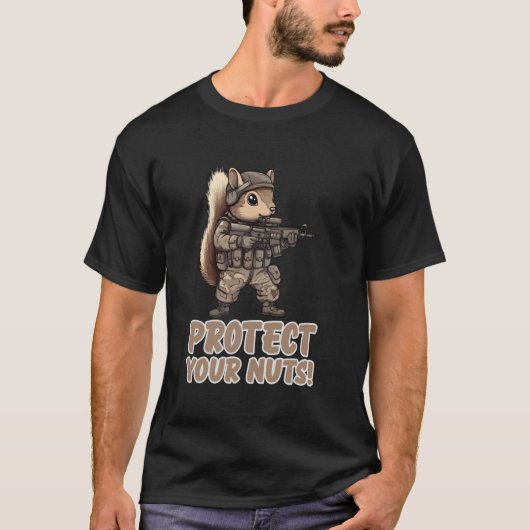 ナッツを守れ!忍者リス侍 Tシャツ (正面)