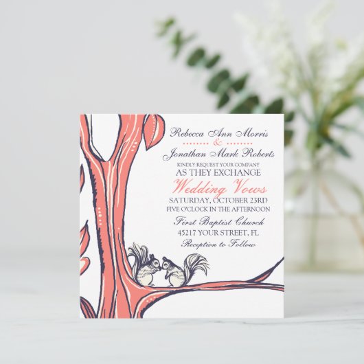 ナッツアバウトユーリス結婚式招待状 招待状 (スタンド正面)