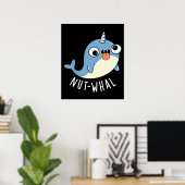 ナッツウォールおもしろいナルホールプンダークBG ポスター (ホームオフィス)