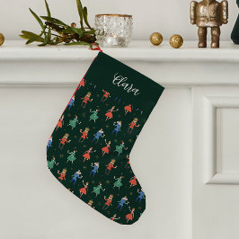 ナッツクラッカーカクテルパーティーのオーダーメイド スモールクリスマスストッキング