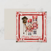 ナッツクラッカー兵隊と時計職人のコウコウ鳥 招待状 (正面/裏面)