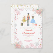 ナッツクラッカー誕生祝い8歳の誕生日 招待状 (正面/裏面)