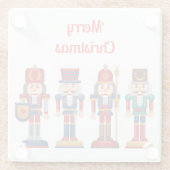 ナッツクラッカー クリスマス ガラス コースター (裏面)