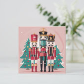 ナッツクラッカー クリスマス フラット ホリデー カード (スタンド正面)