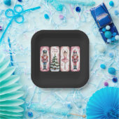 ナッツクラッカー クリスマス ホリデー パーティー ギフト フェスティブ ペーパープレート (パーティー)