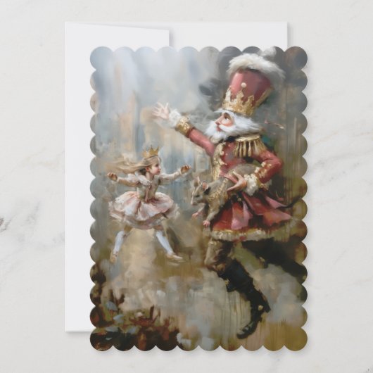 ナッツクラッカー - フラット  12.7 cm x 17.8 cm 招待状 (正面)