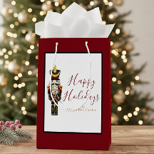 ナッツクラッカー レッド ハッピー ホリデー クラシック クリスマス