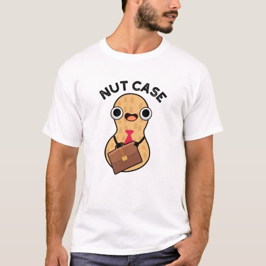 ナッツケースの面白いピーナッツのダジャレ Tシャツ (正面)
