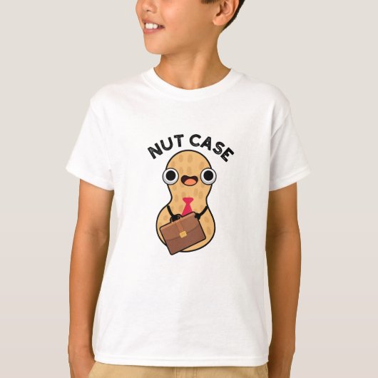ナッツケースの面白いピーナッツのダジャレ Tシャツ (正面)