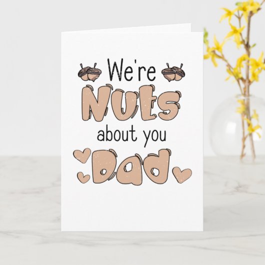 ナッツファーザーズパパファーザーラブメンズデイナッツパパ カード (黄色い花)