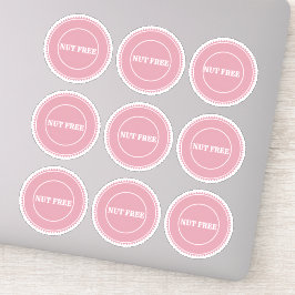 ナッツフリーのアレルギー安全な料理 シール