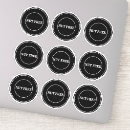 ナッツフリーのアレルギー安全な料理 シール