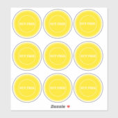 ナッツフリーのアレルギー安全な料理 シール (シート)