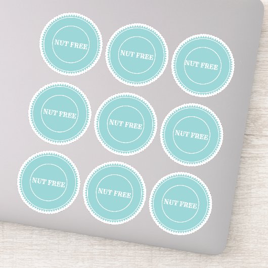 ナッツフリーのアレルギー安全な料理 シール (詳細)