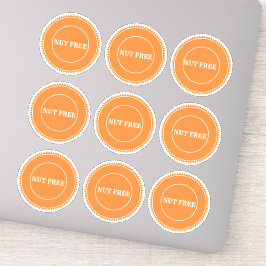 ナッツフリーのアレルギー安全な料理 シール