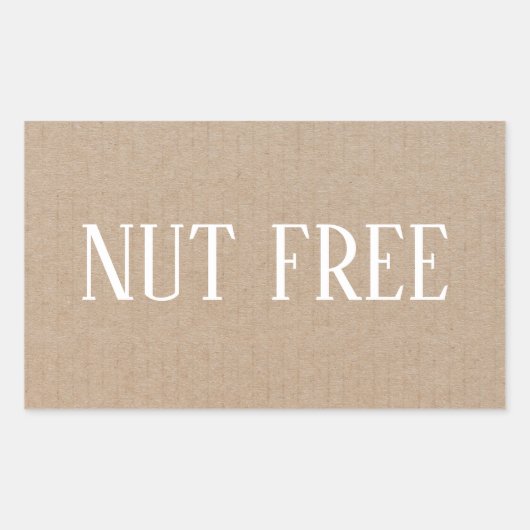 ナッツフリー・アレルギーセーフ・キュリナリー 長方形シール (正面)