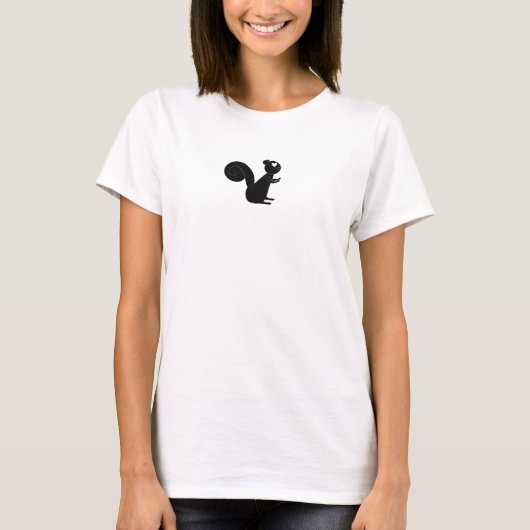 ナッツ好きリス Tシャツ (正面)