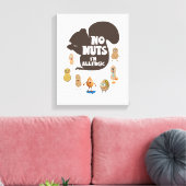 ナッツ無しアレルギー性落花生アレルギー認識度 キャンバスプリント (インサイチュ (リビング))