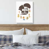 ナッツ無しアレルギー性落花生アレルギー認識度 キャンバスプリント (インサイチュ (寝室))