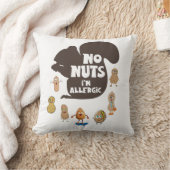 ナッツ無しアレルギー性落花生アレルギー認識度 クッション (ブランケット)