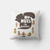 ナッツ無しアレルギー性落花生アレルギー認識度 クッション (正面)