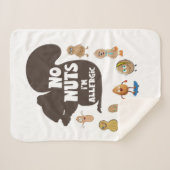 ナッツ無しアレルギー性落花生アレルギー認識度 シェルパブランケット (正面(横))