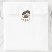 ナッツ無しアレルギー性落花生アレルギー認識度 スクエアシール (バッグ)