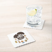 ナッツ無しアレルギー性落花生アレルギー認識度 ペーパーコースター (インサイチュ)