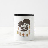 ナッツ無しアレルギー性落花生アレルギー認識度 マグカップ (中央)