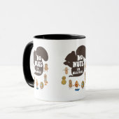 ナッツ無しアレルギー性落花生アレルギー認識度 マグカップ (正面左)