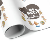 ナッツ無しアレルギー性落花生アレルギー認識度 ラッピングペーパー (ロールコーナー)