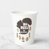 ナッツ無しアレルギー性落花生アレルギー認識度 紙コップ (正面)