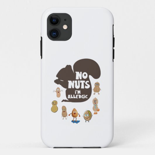 ナッツ無しアレルギー性落花生アレルギー認識度 Case-Mate iPhoneケース (裏面)